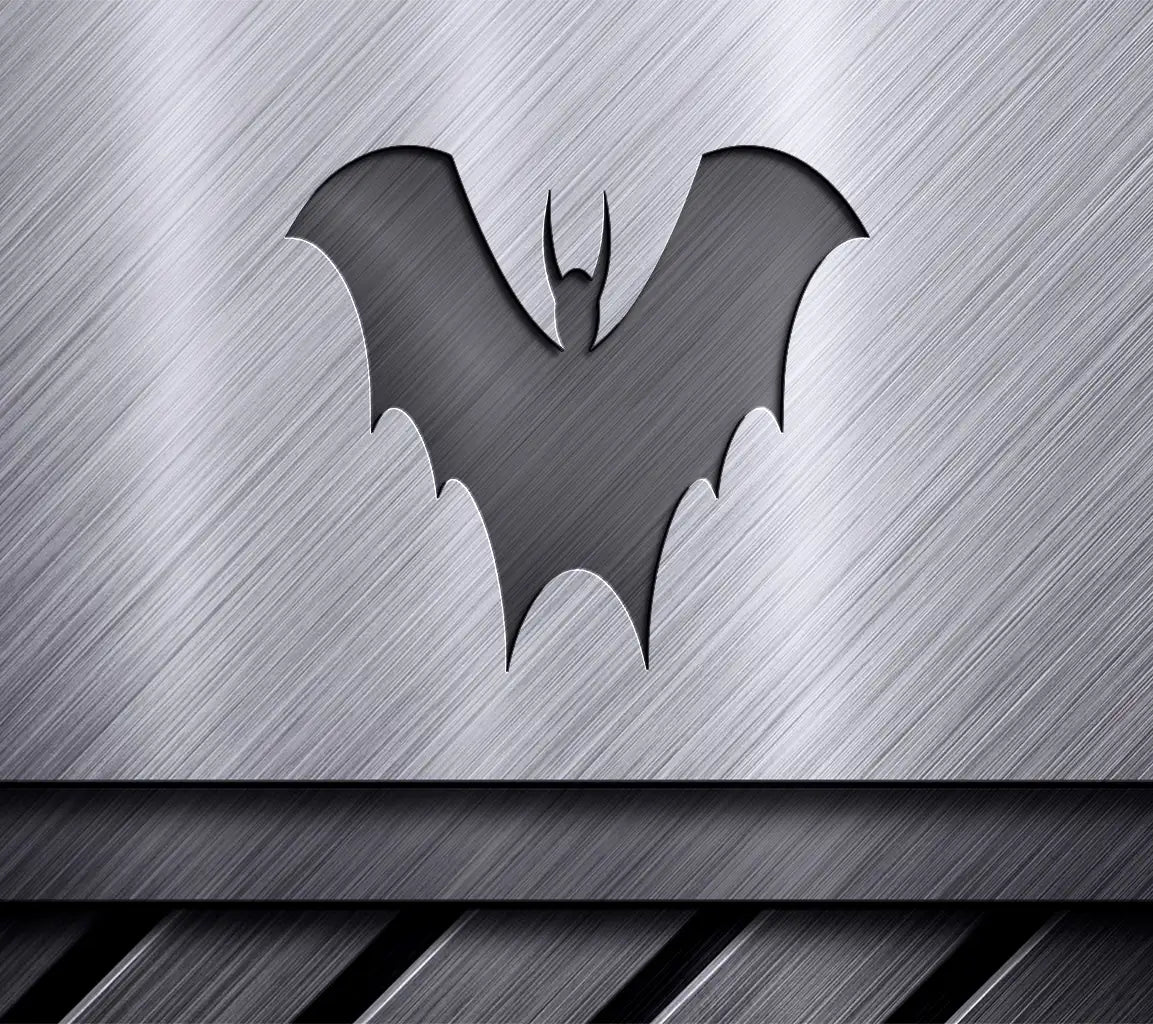 Bat with Horns Silhouette SVG - Halloween Design SVG
