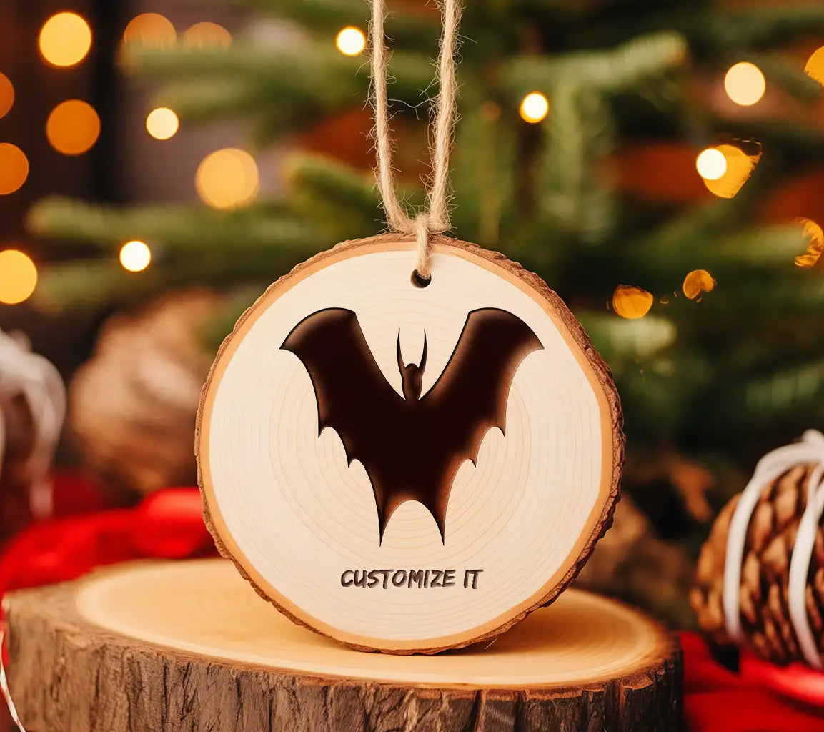 Bat with Horns Silhouette SVG - Halloween Design SVG