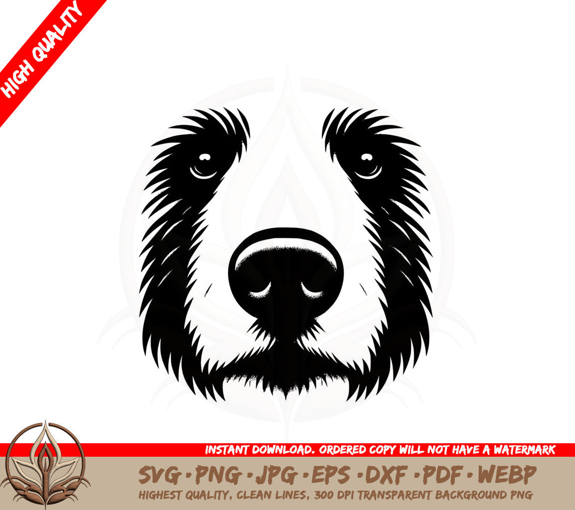 Bear Stare SVG Cut File  Bear Face SVG  Grizzly Bear  Bear Svg For Cricut  Animal Svg  Bear Silhouette SVG 