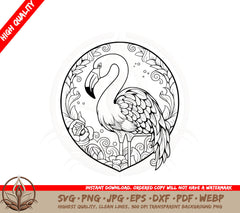 Beautiful Flamingo - Digital Download SVG 
