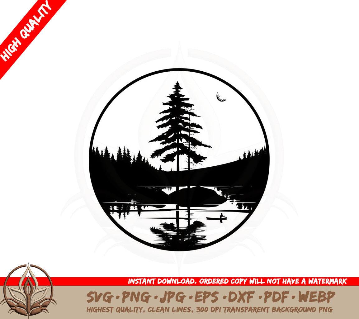 Beautiful Lake SVG PNG JPG AI PDF DXF EPS  WebP - Digital Download 