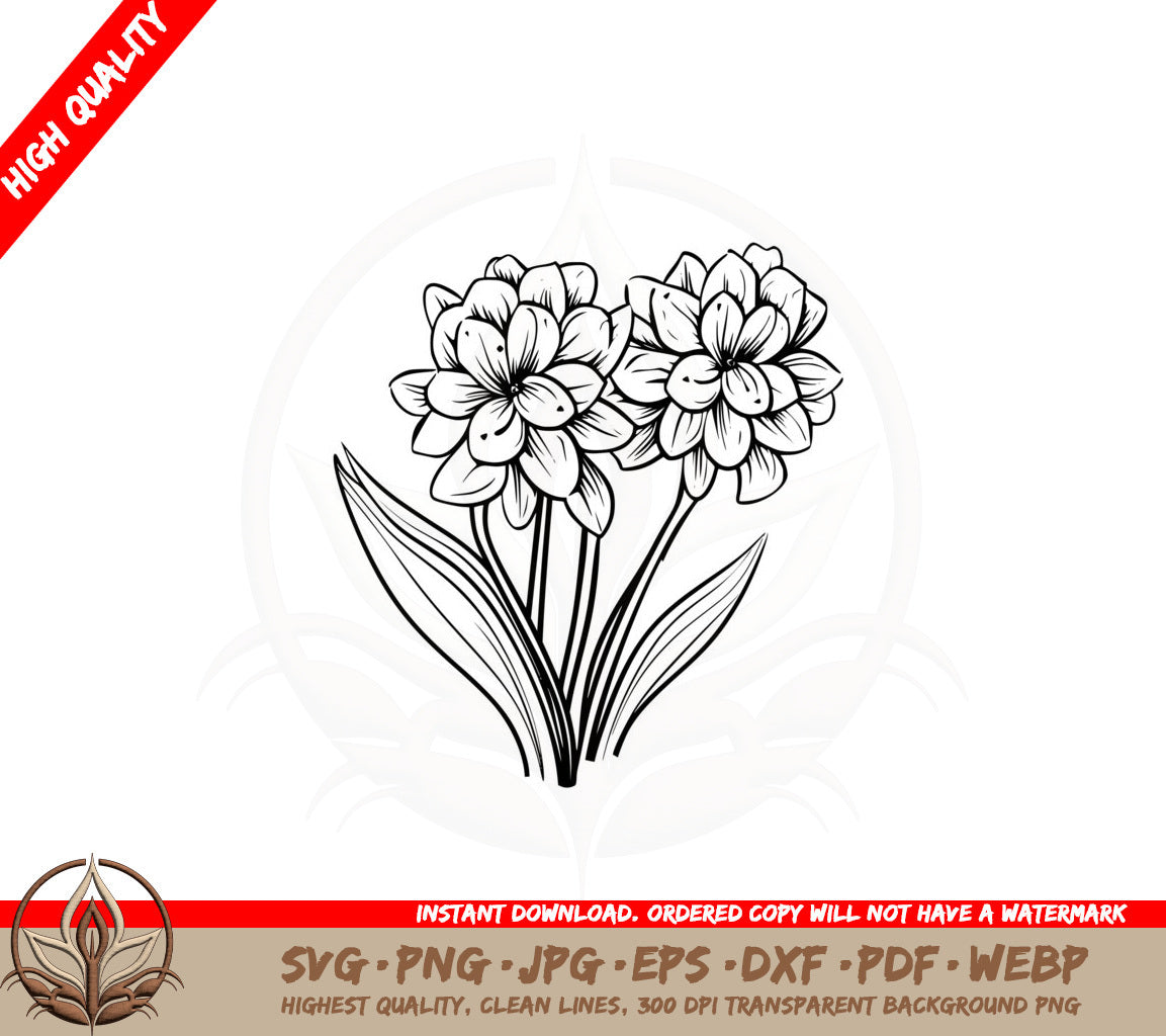 Beautiful Spring Cluster SVG 