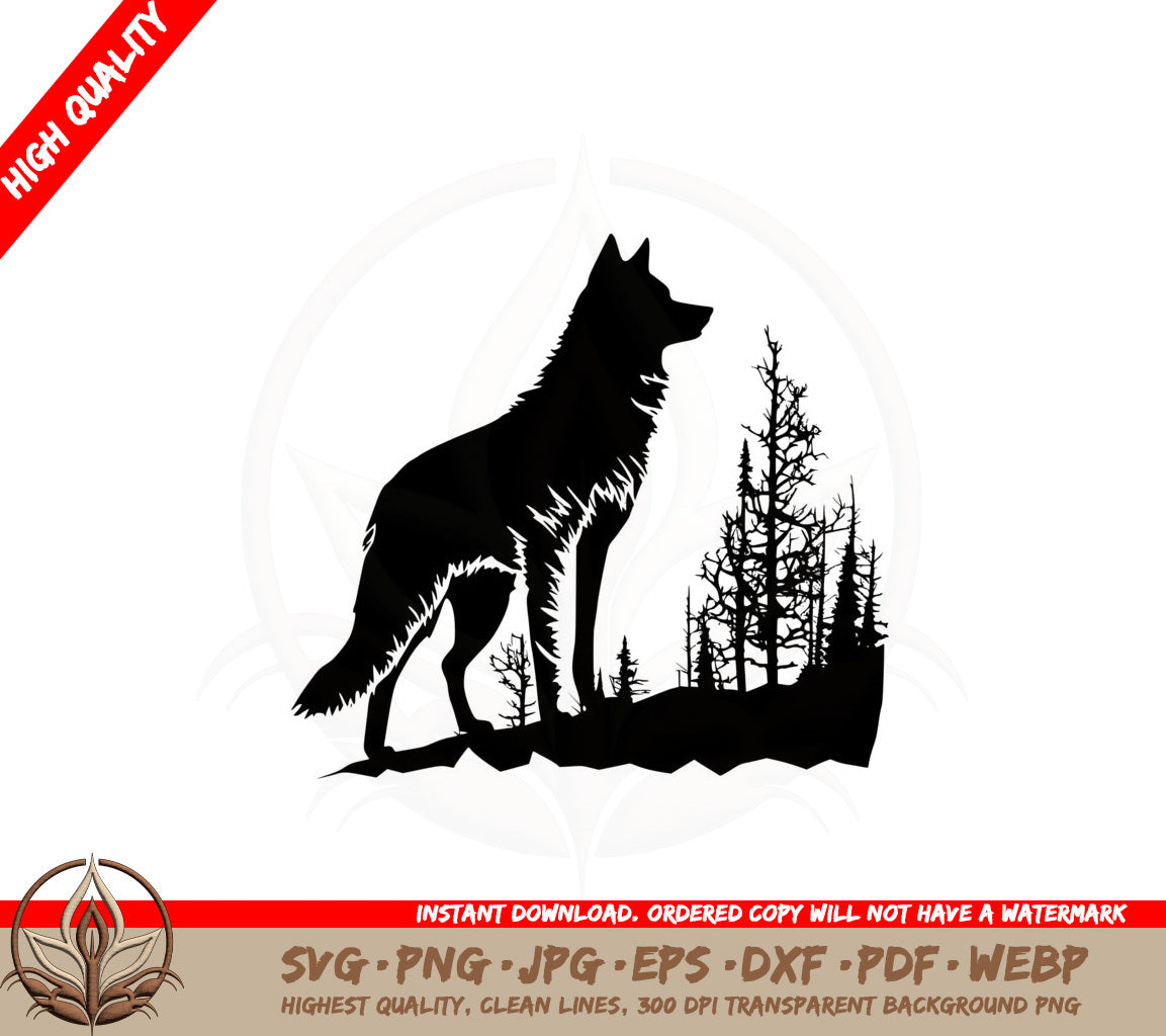 Beautiful Wolf - Digital Download SVG 