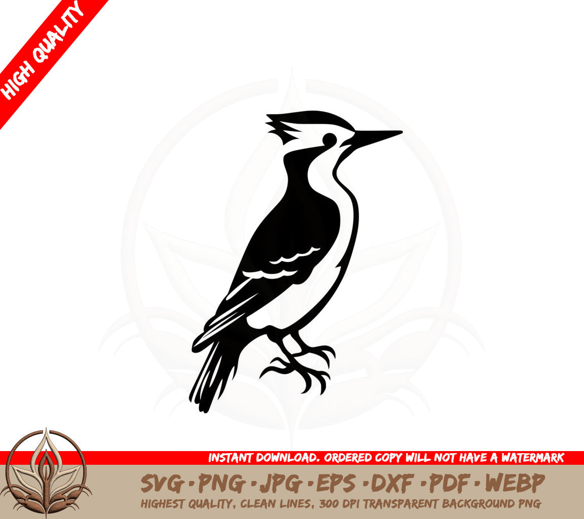 Beautiful Woodpecker Digital Design Cut File SVG 