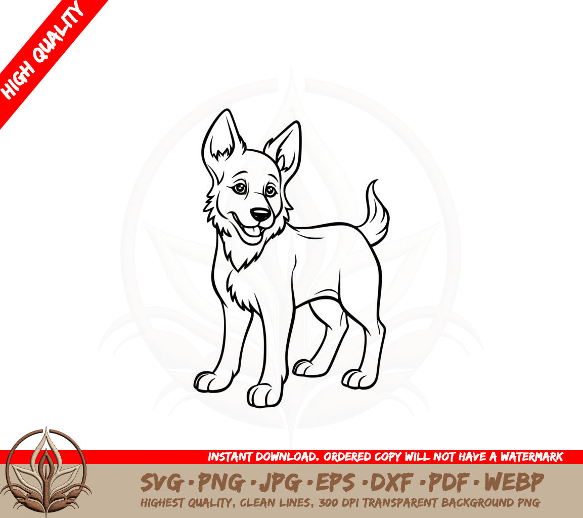 Belgian Shepherd SVG Cut File 
