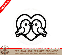 Bird Love Digital Design SVG 