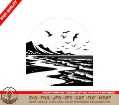 Birds at Secluded Cove SVG 
