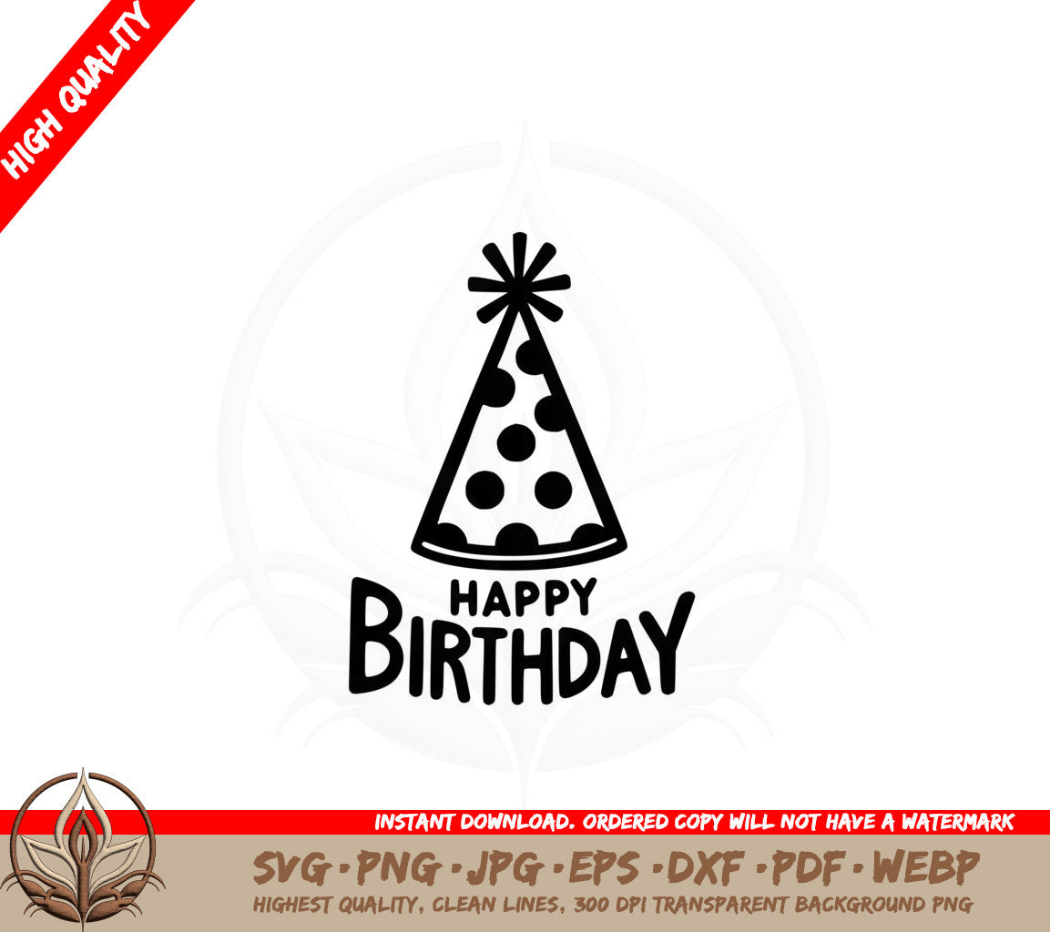 Birthday Celebration Hat SVG Cut File Download 
