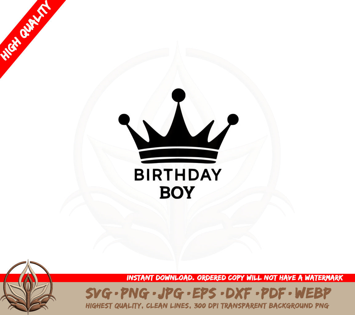 Birthday King SVG Cut File  Birthday SVG Design for Cricut and Silhouette 