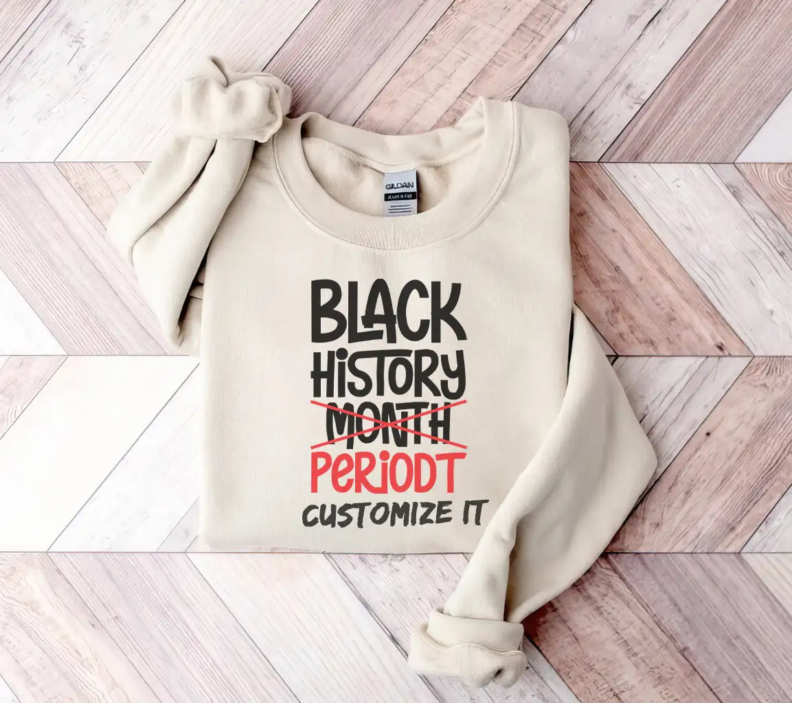 Black History Month Periodt SVG - Black & Red Sign SVG