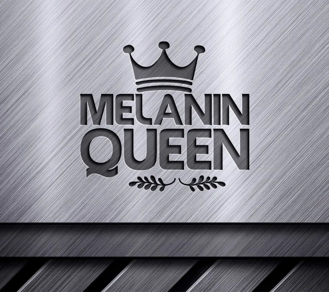 Black Queen Crown SVG - Melanin Queen Logo Design SVG