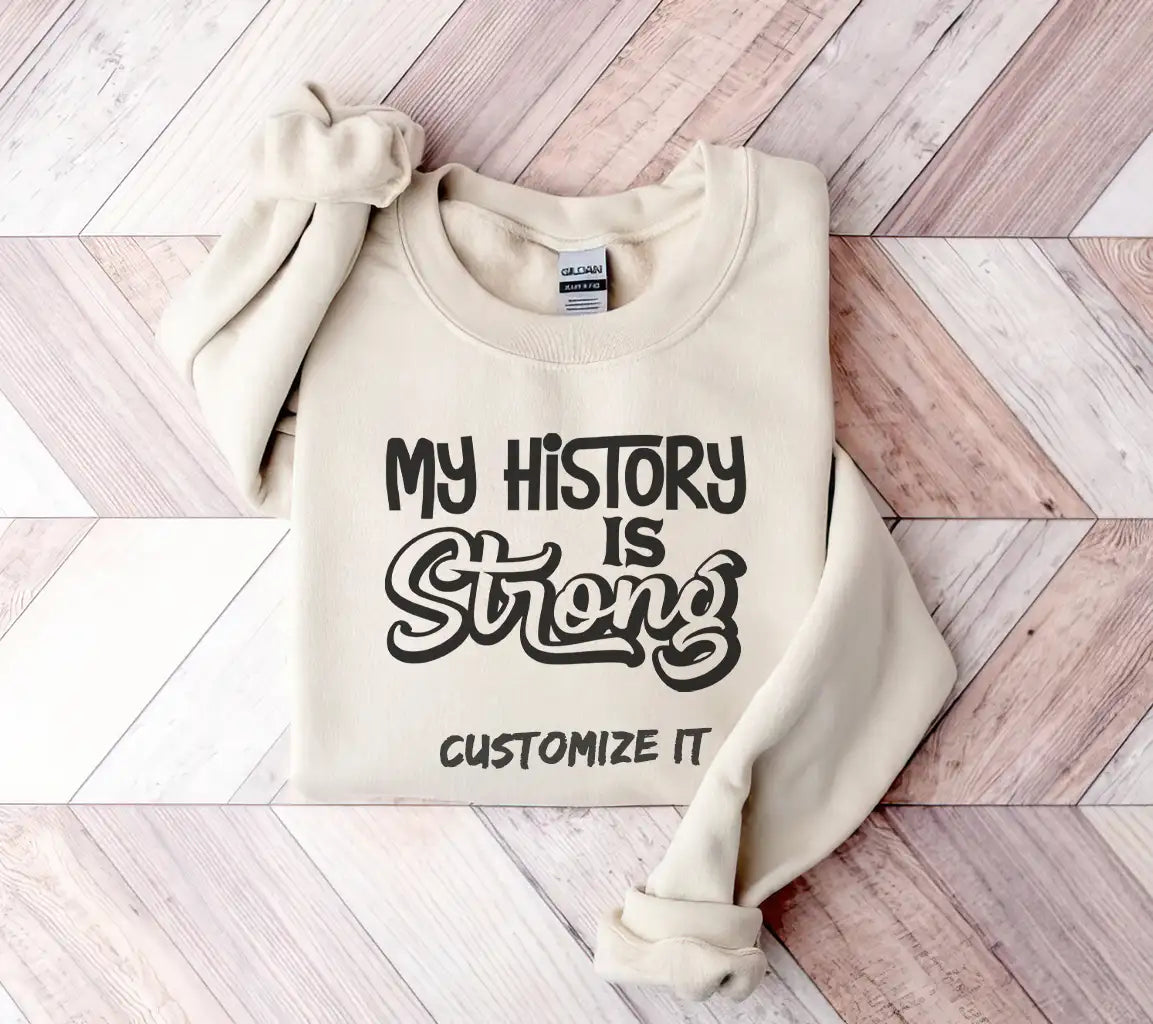 Black History Month My History is Strong SVG Design SVG