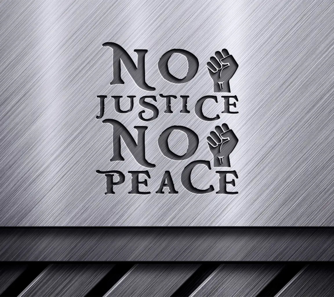 Black History Month No Justice No Peace Fist SVG SVG