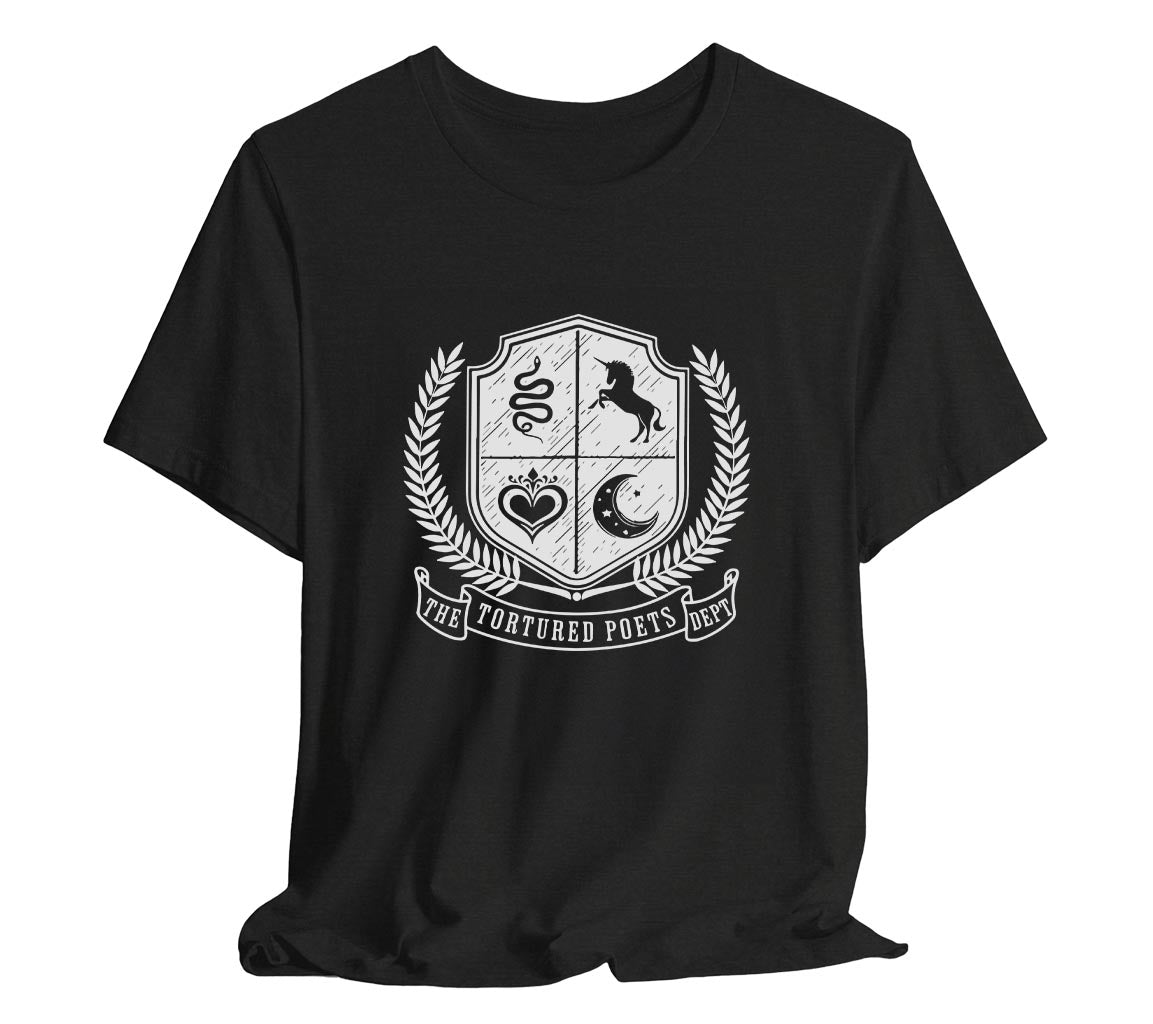 The Tortured Poets Department Quadrant T-Shirt | TTPD T-Shirt Featurin | Taylor Swift Inspired Adult Unisex Bella + Canvas