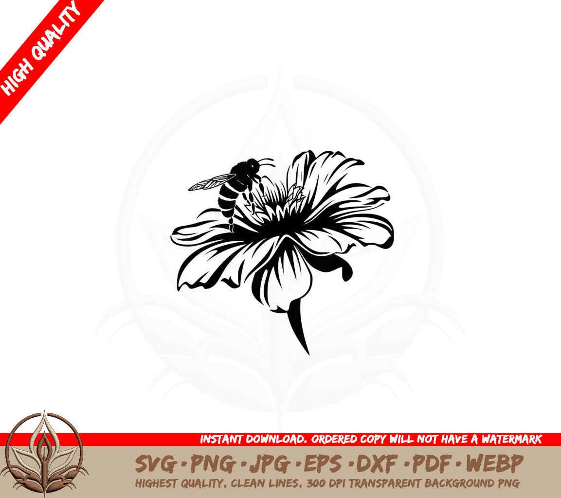 Blooming Bee - Digital Design SVG 