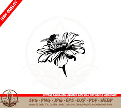 Blooming Bee - Digital Design SVG 