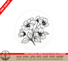 Blooming Ensemble SVG Cut File 