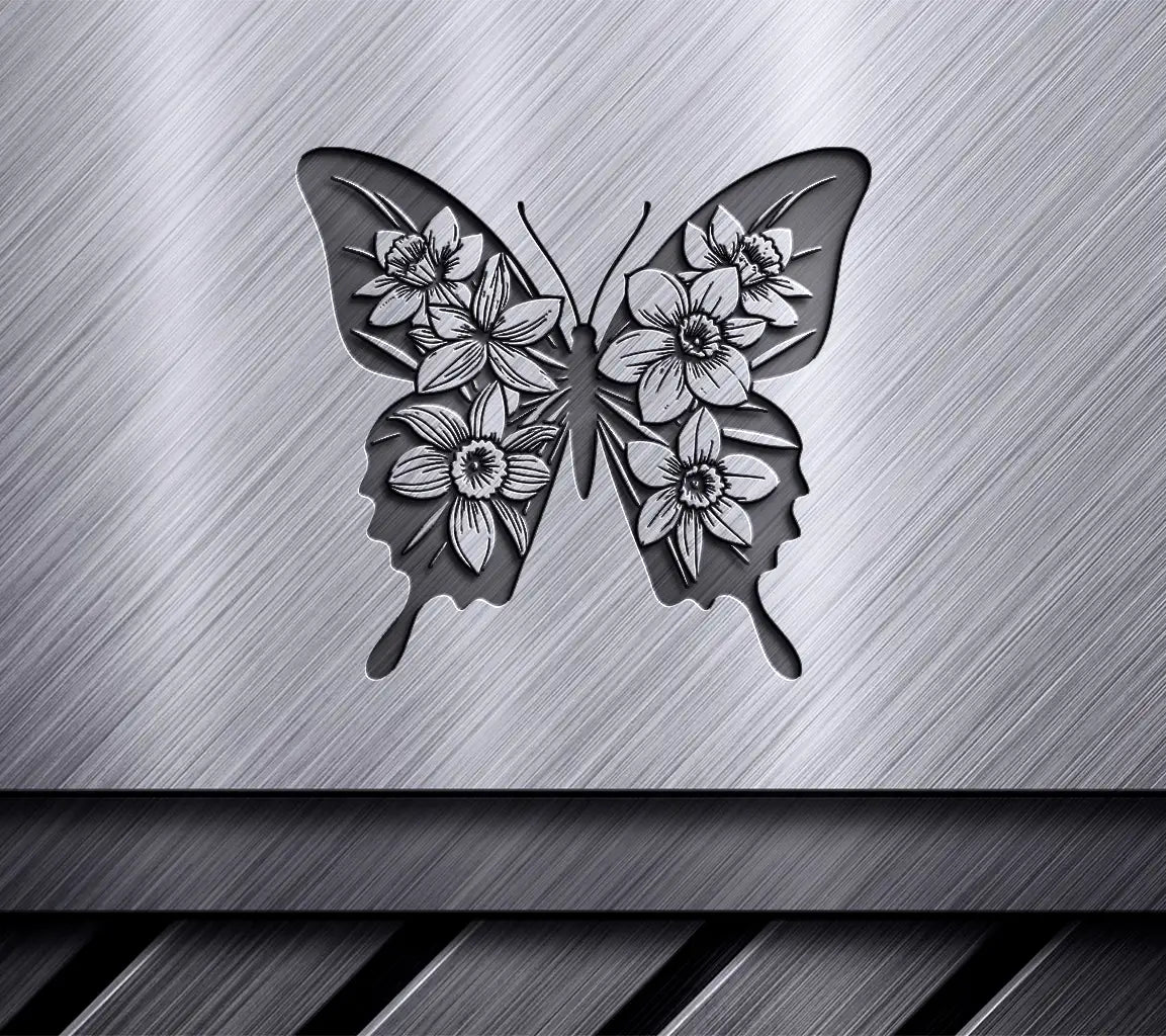 Blossom Adorned Butterfly