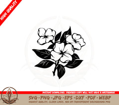 Blossoming Arrangement SVG Cut File Download 