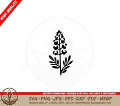 Bluebonnet Flower SVG PNG JPG AI PDF DXF EPS  WebP - Digital Download 