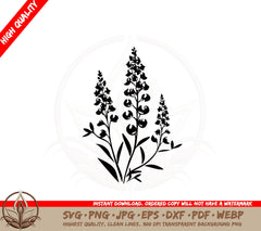 Bluebonnet and Lupine Plant SVG 
