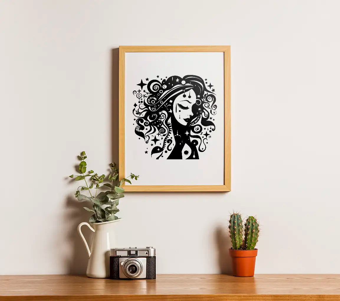 Bohemian Woman Abstract