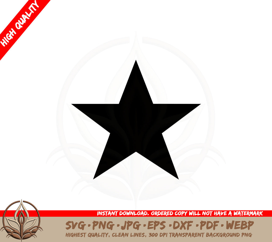 Bold Star SVG  