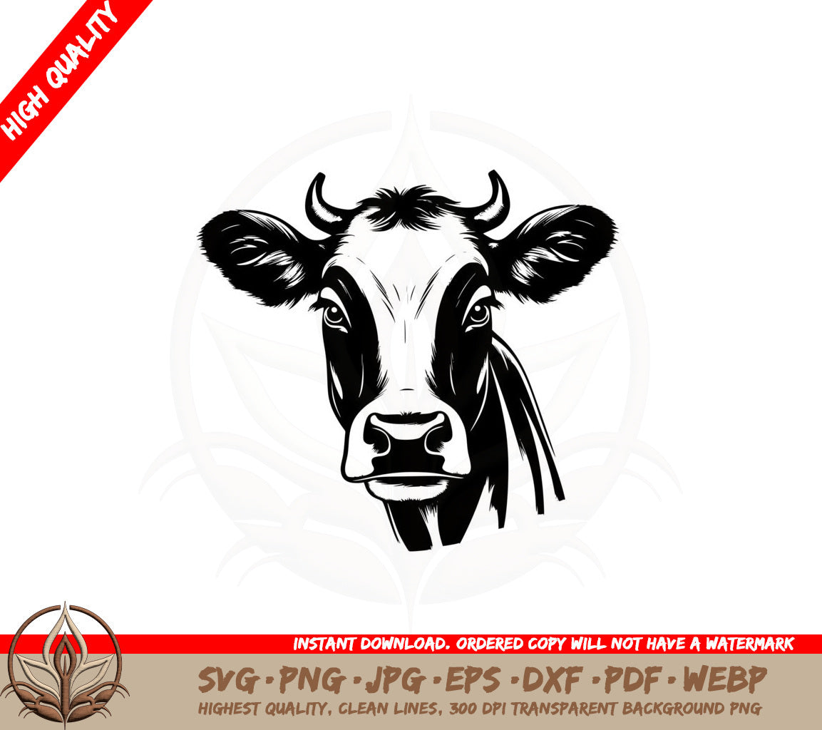 Bovine Portrait SVG 