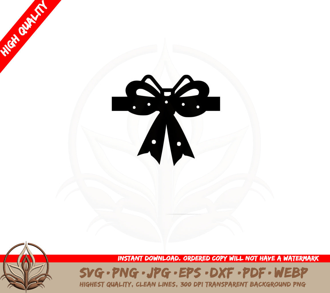 Bow with Dots SVG 