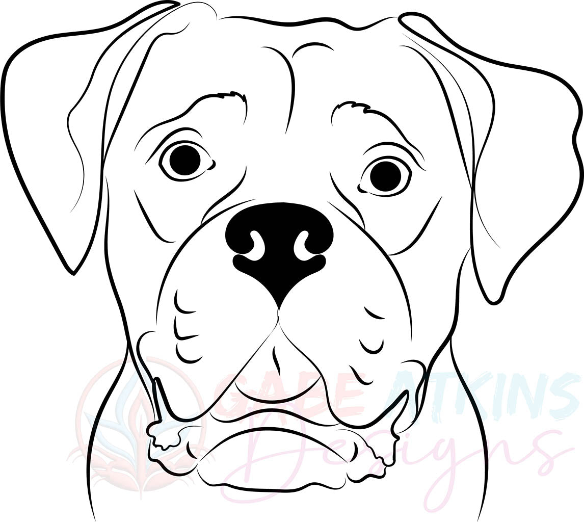 Boxer Dog SVG Silhouette Outlines Clipart Bundle | SVG, PNG, EPS, DFX, | SVG, PNG, EPS, DFX, JPG, PDF, WEBP Instant Download Digital File