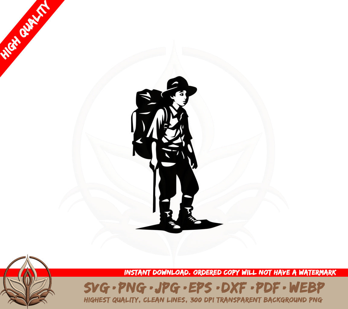 Boy Explorer SVG 