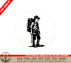 Boy Explorer SVG 