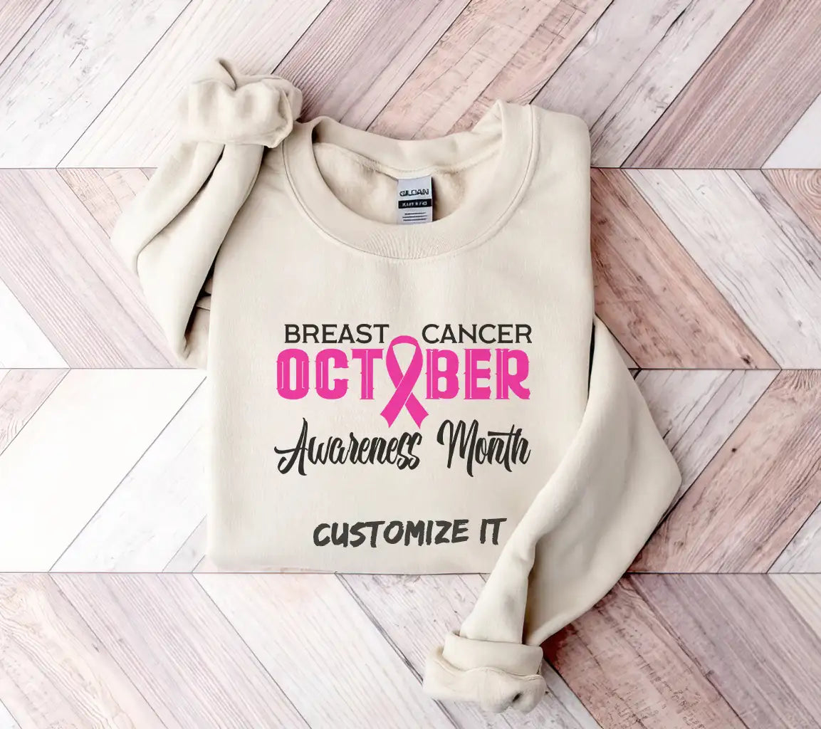 October Breast Cancer Awareness Month Pink Ribbon SVG SVG