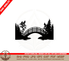 Bridge Over Water SVG 