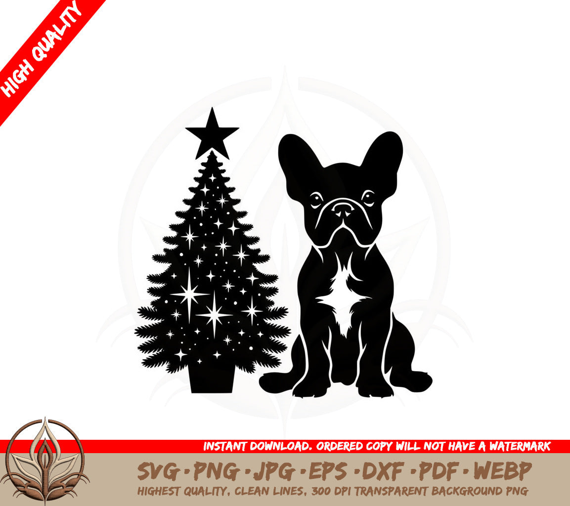 Bulldog Christmas Magic SVG 