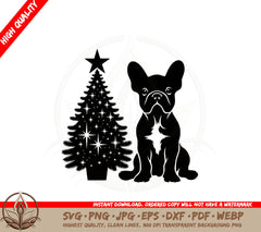 Bulldog Christmas Magic SVG 