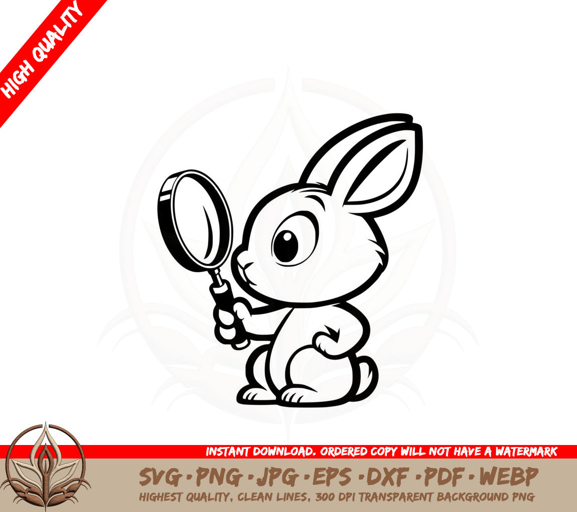 Bunny Detective SVG 