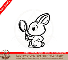 Bunny Detective SVG 
