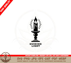 Burning Candlestick SVG 