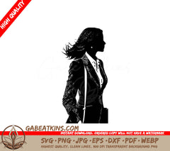  A Woman In A Suit SVG - Businesswoman SVG