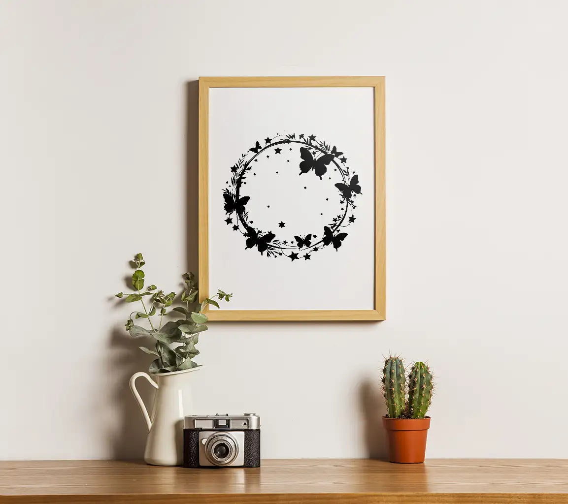 Butterflies Stardust Wreath