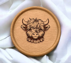 Butterfly Kissed Highland Cow