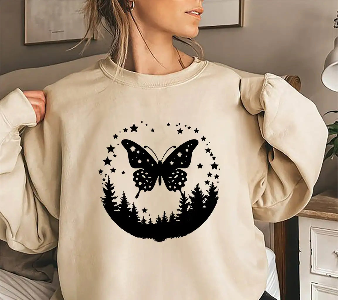 Butterfly Starlit Forest