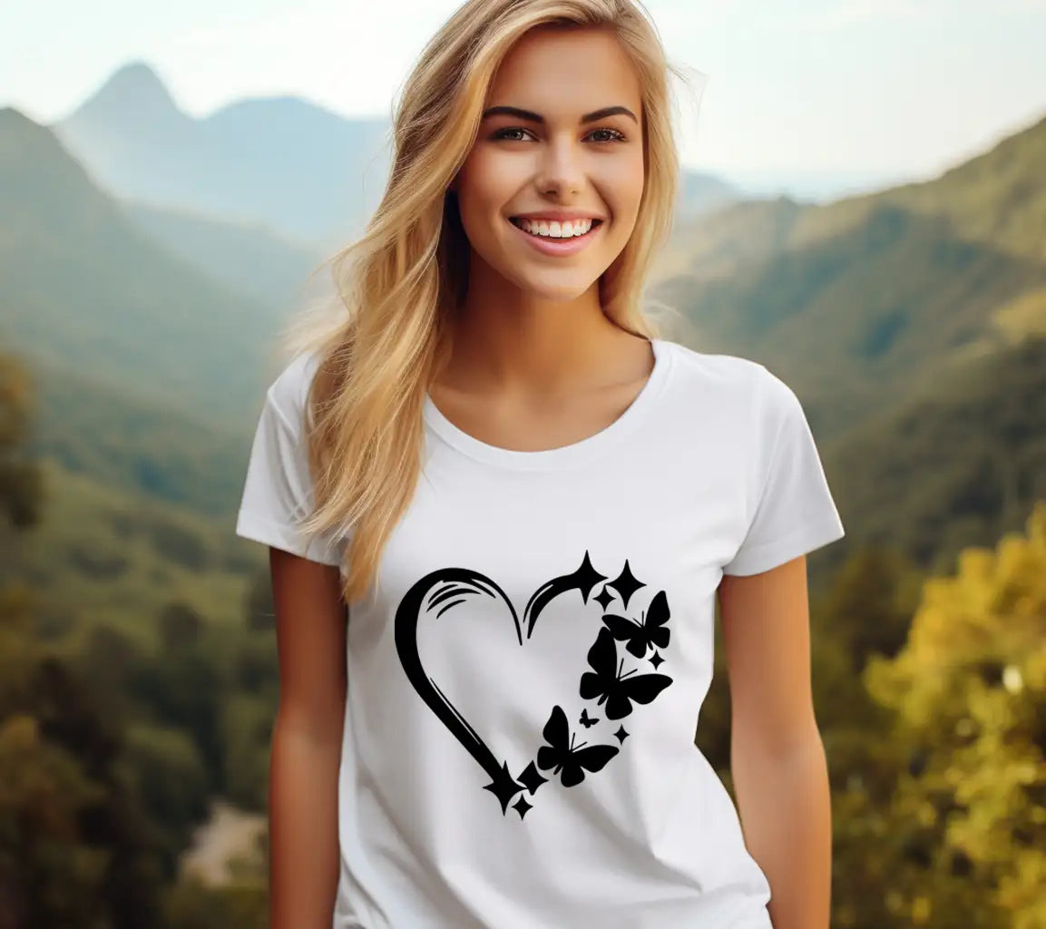 Butterfly Valentine Svg