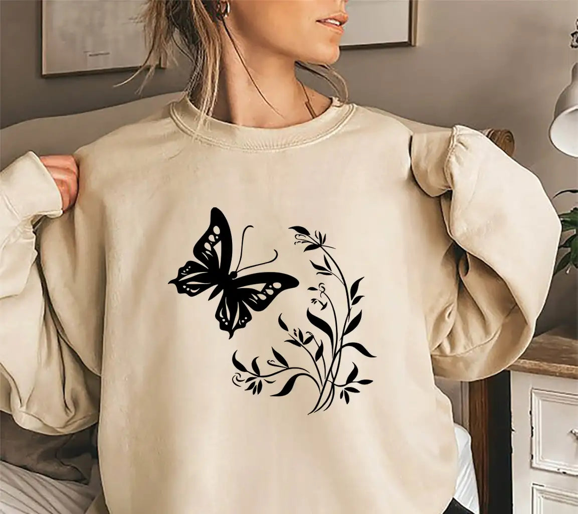 Butterfly And Flora