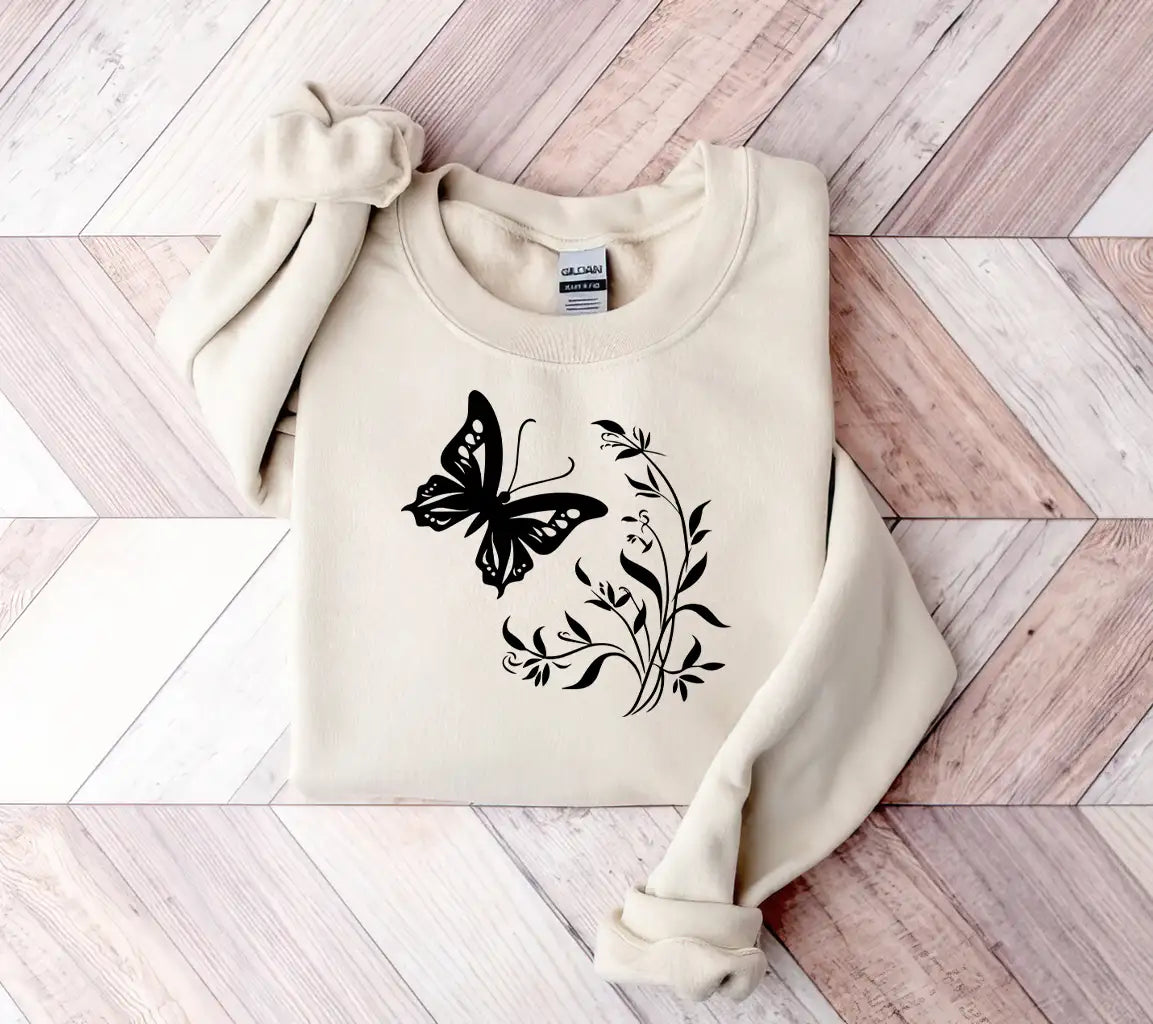 Butterfly And Flora