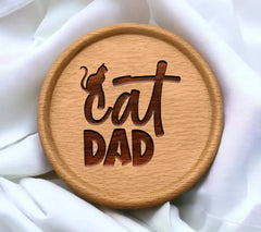 Cat Dad Silhouette SVG -  Logo SVG