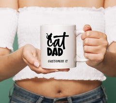 Cat Dad Silhouette SVG -  Logo SVG