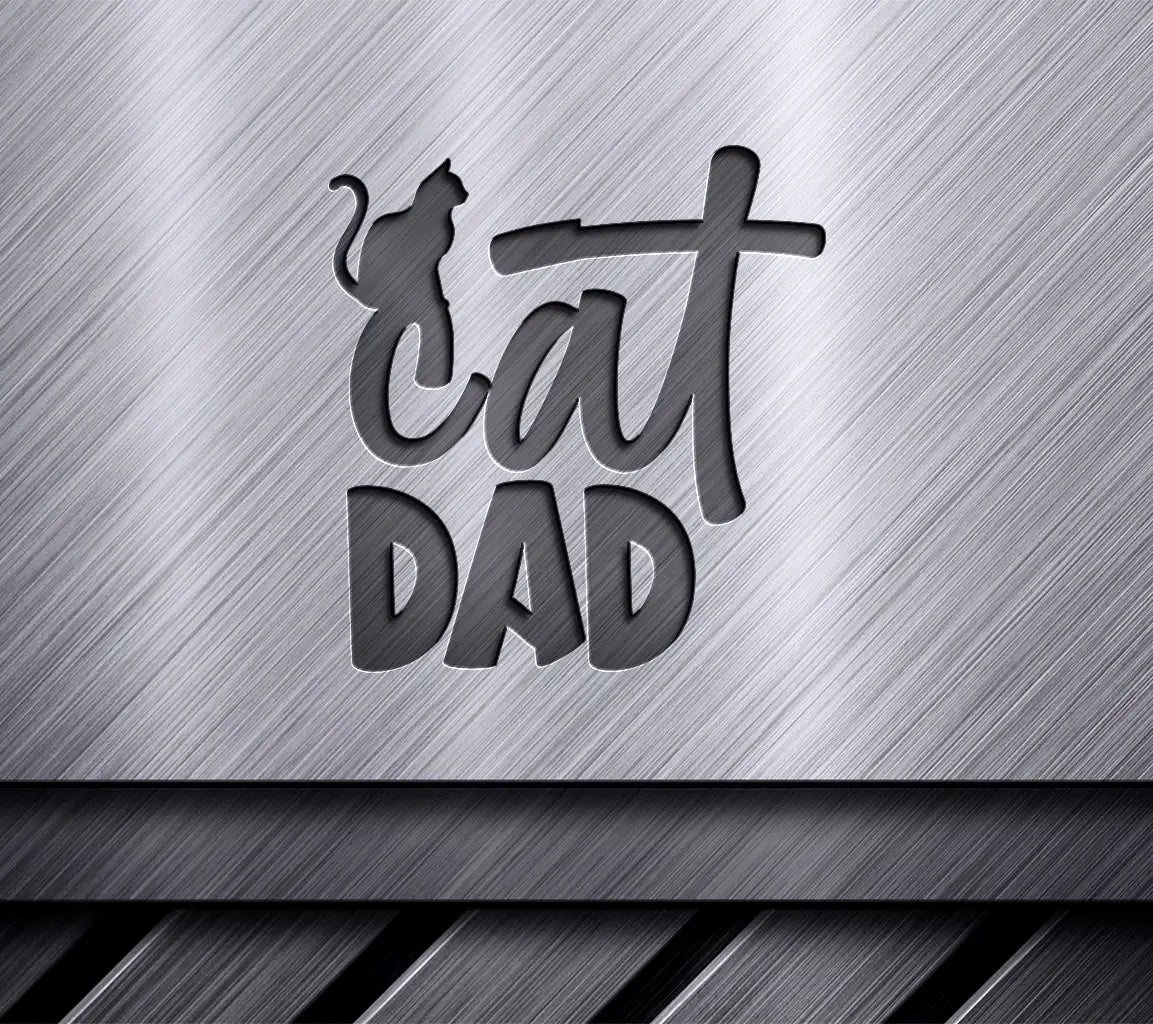 Cat Dad Silhouette SVG -  Logo SVG