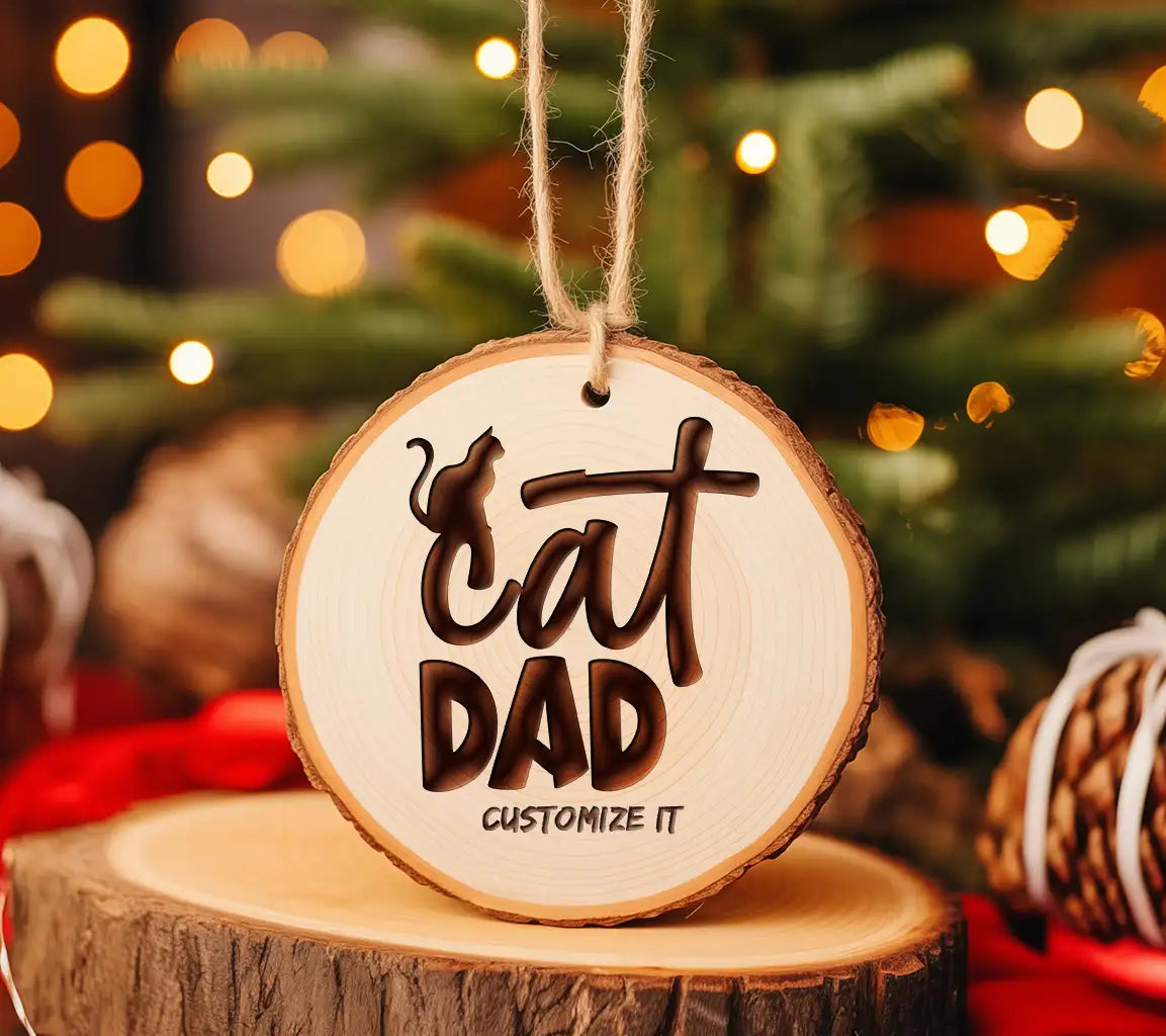 Cat Dad Silhouette SVG -  Logo SVG